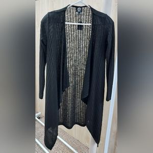 Black knee length sweater